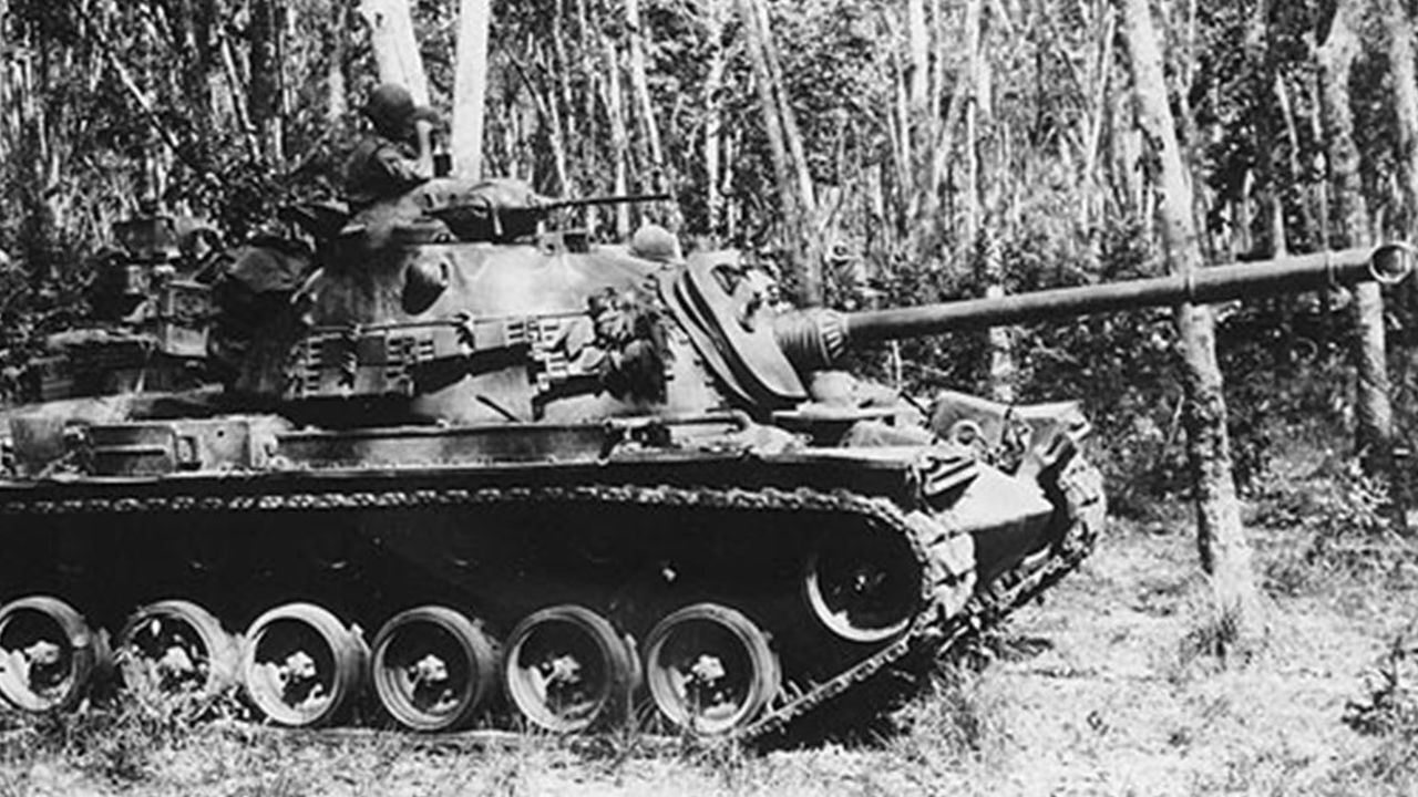 U.S. Army M48 Patton tank in Vietnam War